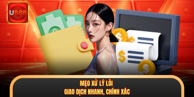 Mẹo xử lý lỗi giao dịch nhanh, chính xác